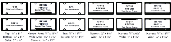 Dealer License Plate Frames Direct Decals