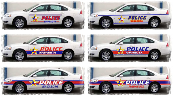 Police car graphics 