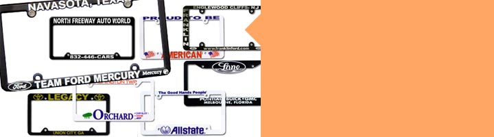 Dealer Frames

Dealership license plate frames with flat printed or 3D raised letters. Many different custom license plate frame shapes to choose from.

See dealer frames »